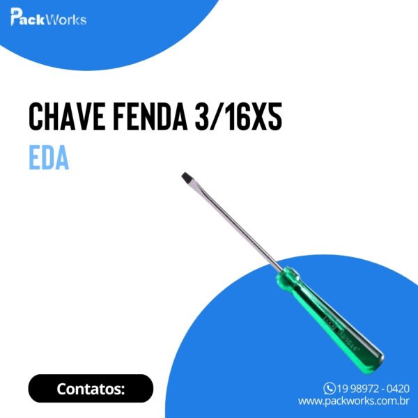 Chave Fenda 3/16x5 Eda - Image 2