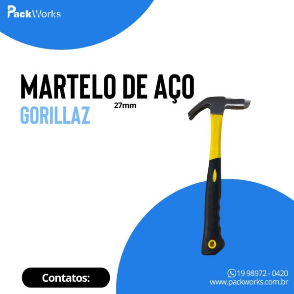 Martelo de Aço 27mm Gorillaz - Image 2